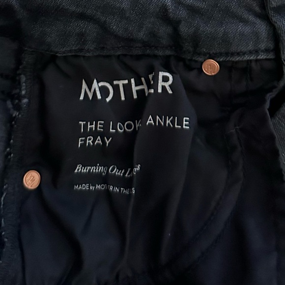 MOTHER The Looker Ankle Fray Jeans in Burning Out Lanterns NWT - Picture 16 of 16